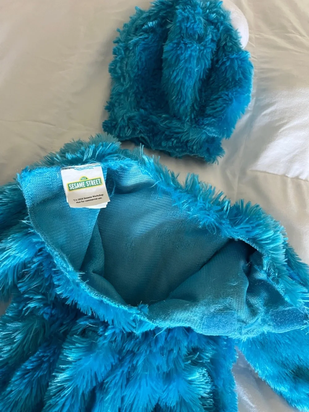 Sesame Street Cookie Monster Plush Blue Infant Costume Size 12-18 Months